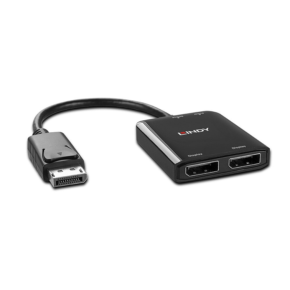 LINDY 2 Port DisplayPort 1.2 MST Hub