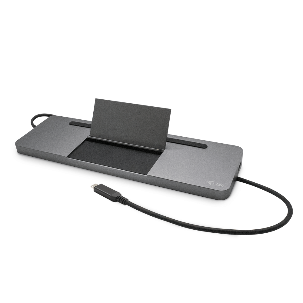 I-TEC USB-C Metal 4K 3xDisplay DS 1xHDMI1xVGA1xDP 1xSD+1xmicroSD CR 1xGLAN 1x3.5mmAudio 2xUSB 3.0 2xUSB 2.0 1xUSB-C PD+ Netztei 100W