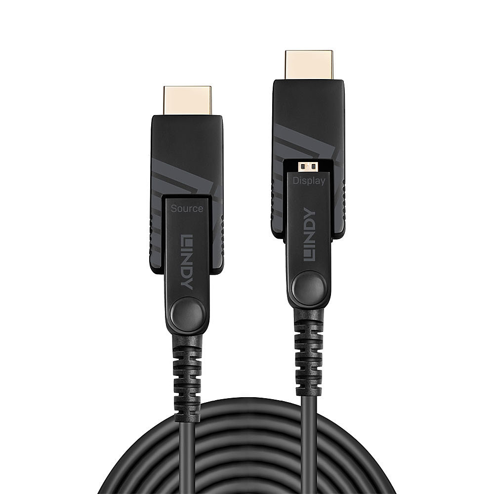 LINDY Micro-HDMI Fibre Optic Hybrid 18G Kabel 10m