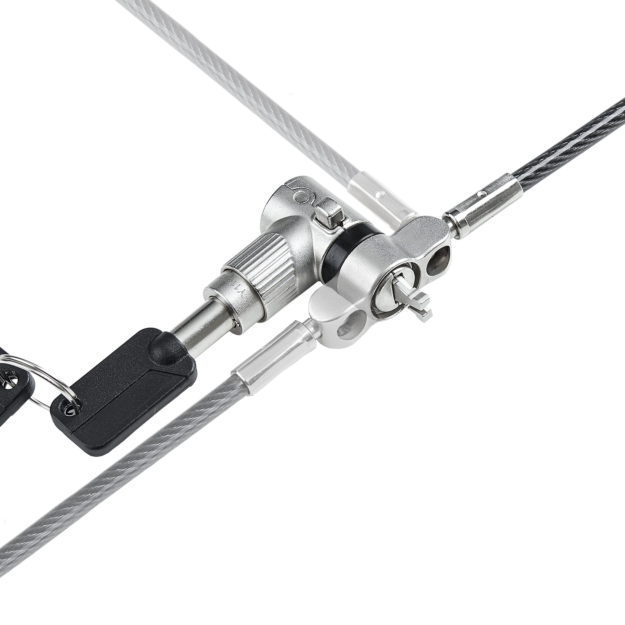 UNIVERSAL LAPTOP LOCK 3-IN-1 LOCKING SECURITY CABLE