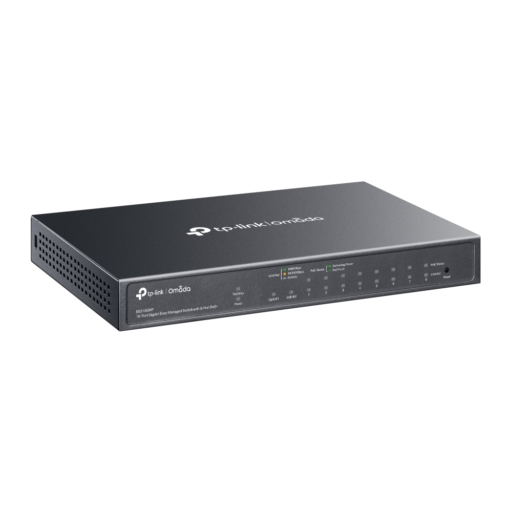 10-PORT 1G EASY MANAGED SWITCH WITH 8-PORT POE+