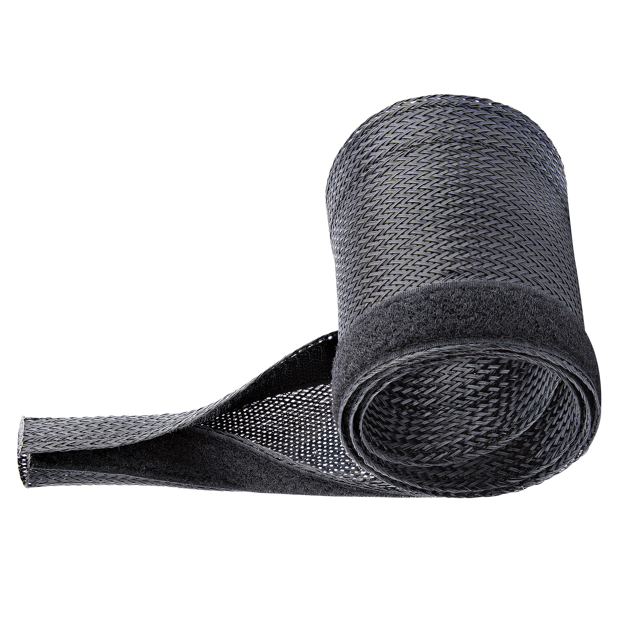 StarTech.com WKSTNCMFLX Kabelschlauch 3 cm kürzbar hochbelastbare Schwarz