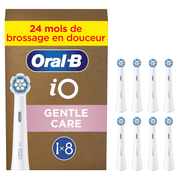 Braun Oral-B iO Sanfte Reinigung Ersatzbürsten / Aufsteckbürsten 8 Stk.