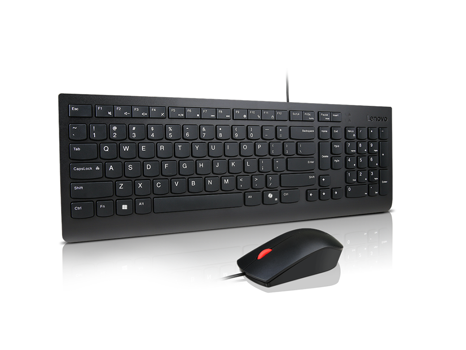 LENOVO ESSENT.WIRED KEYB/MOUSE AI - GERMAN