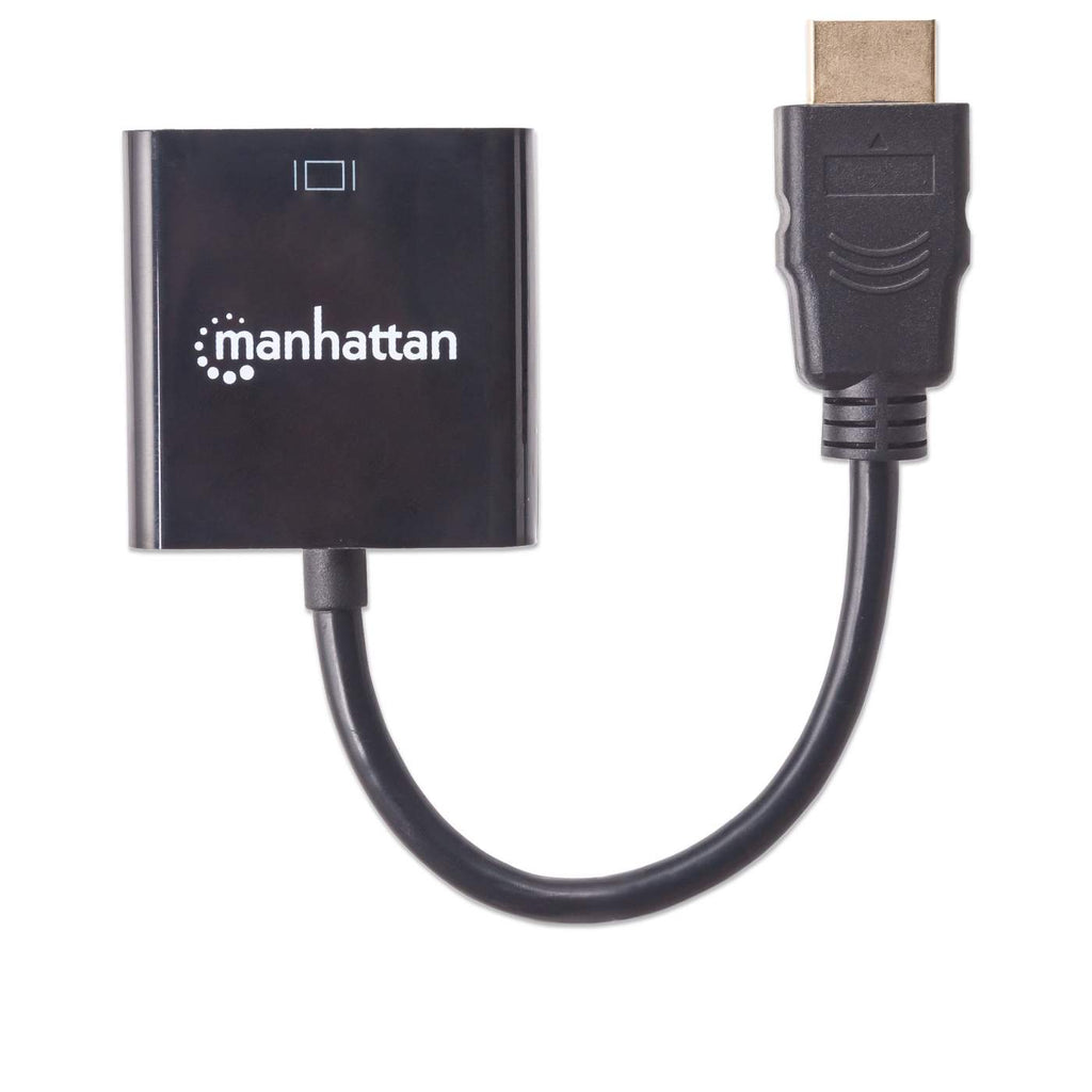 MANHATTAN Konverter HDMI -> VGA St/Bu schwarz Polybag