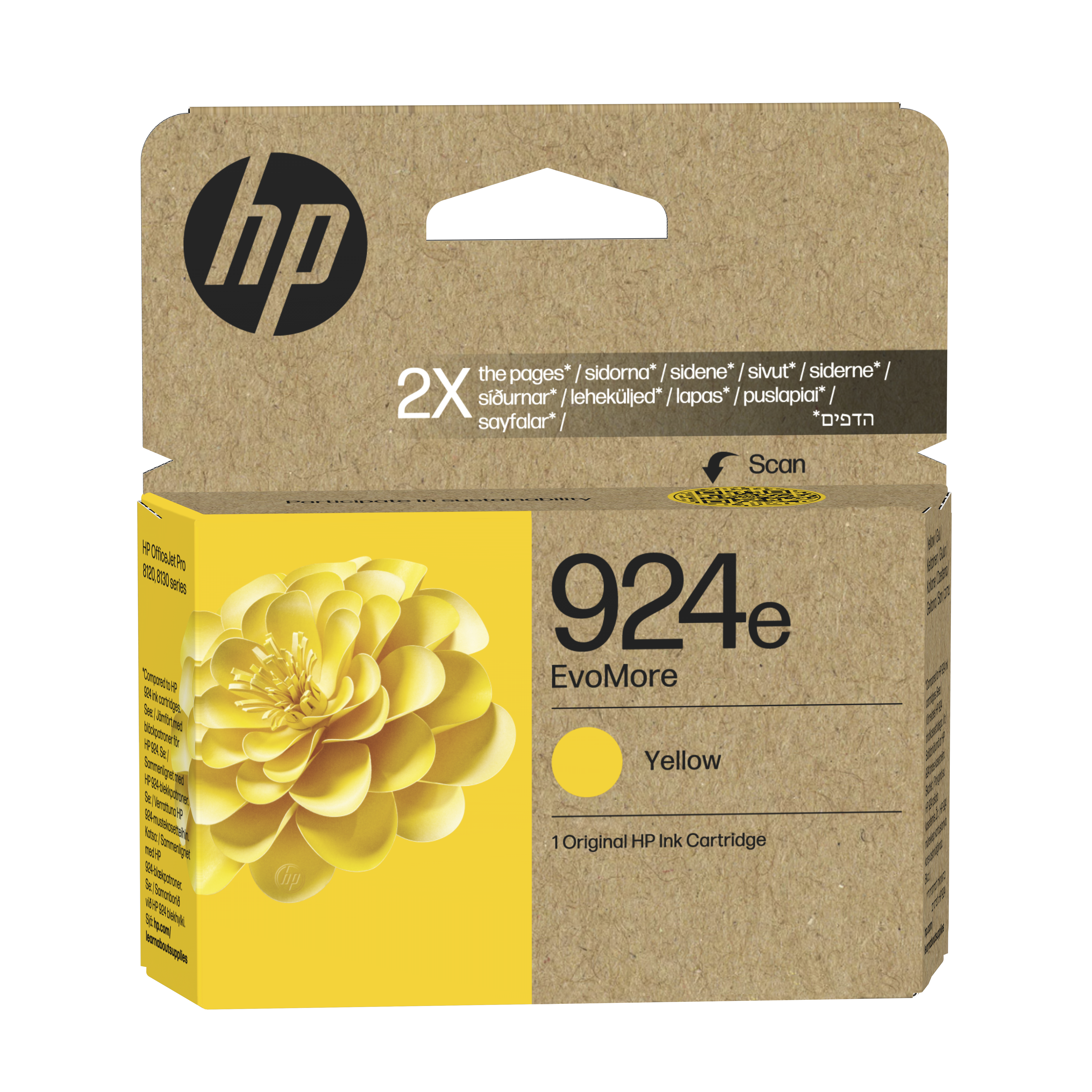 HP 924e(4K0U9NE) gelb Druckerpatrone