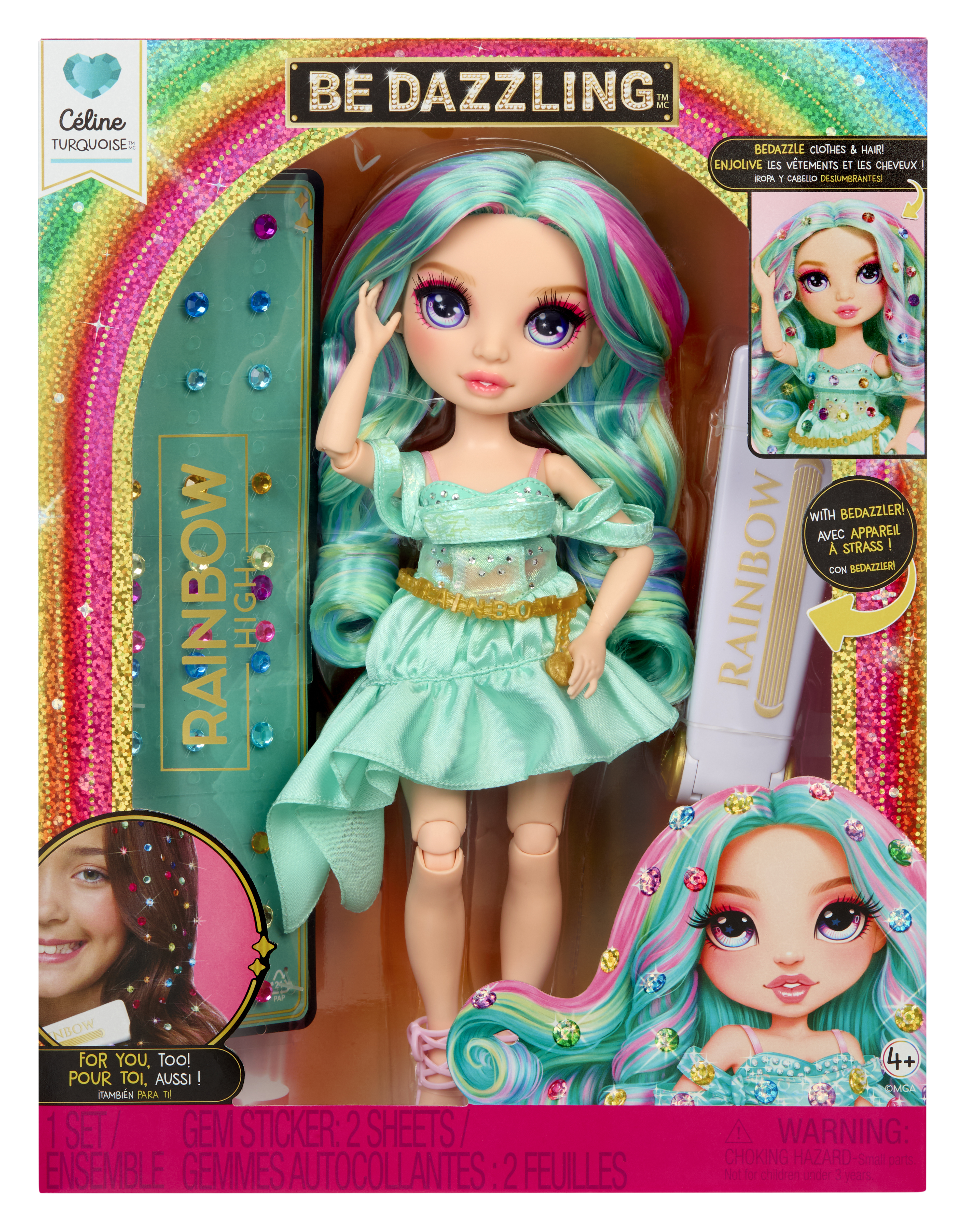 Rainbow High Be Dazzling Fashion Dolls - Celine Turquoise, Puppe