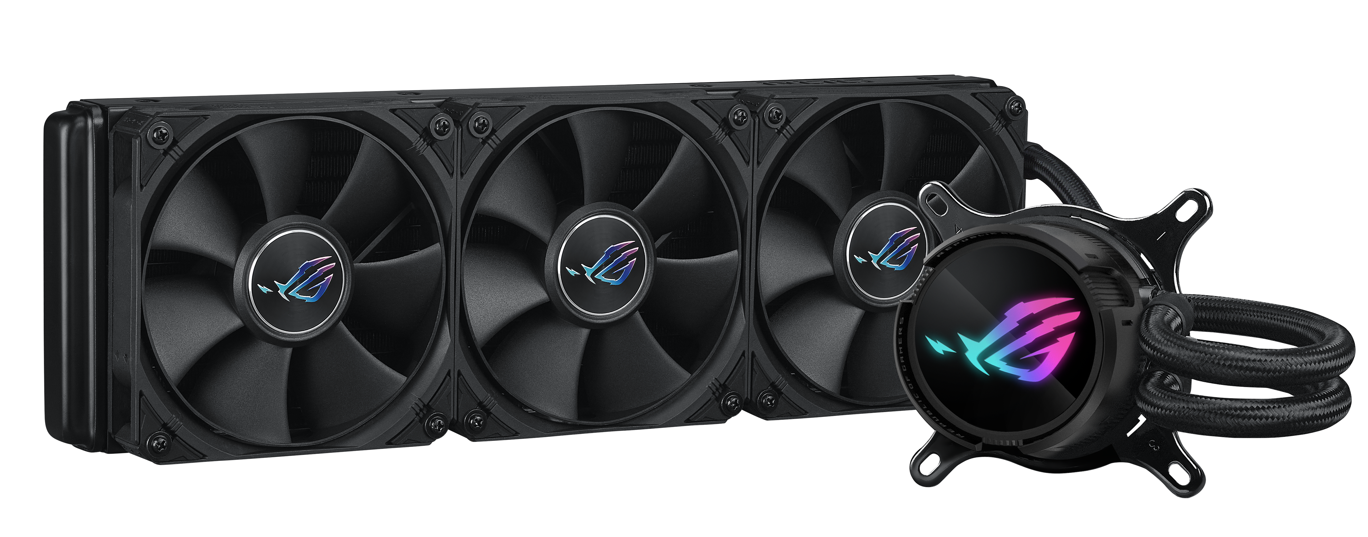 ASUS ROG Strix LC III 360 all-in-one CPU liquid cooler with 360 rotatable water block 7th gen V2 Asetek pump Premium ROG fans