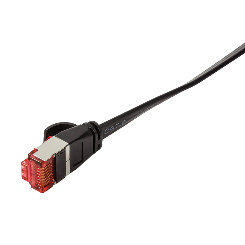 Logilink Flachpatchkabel 2xRJ45 U/FTP Cat6A 15.0m schwarz