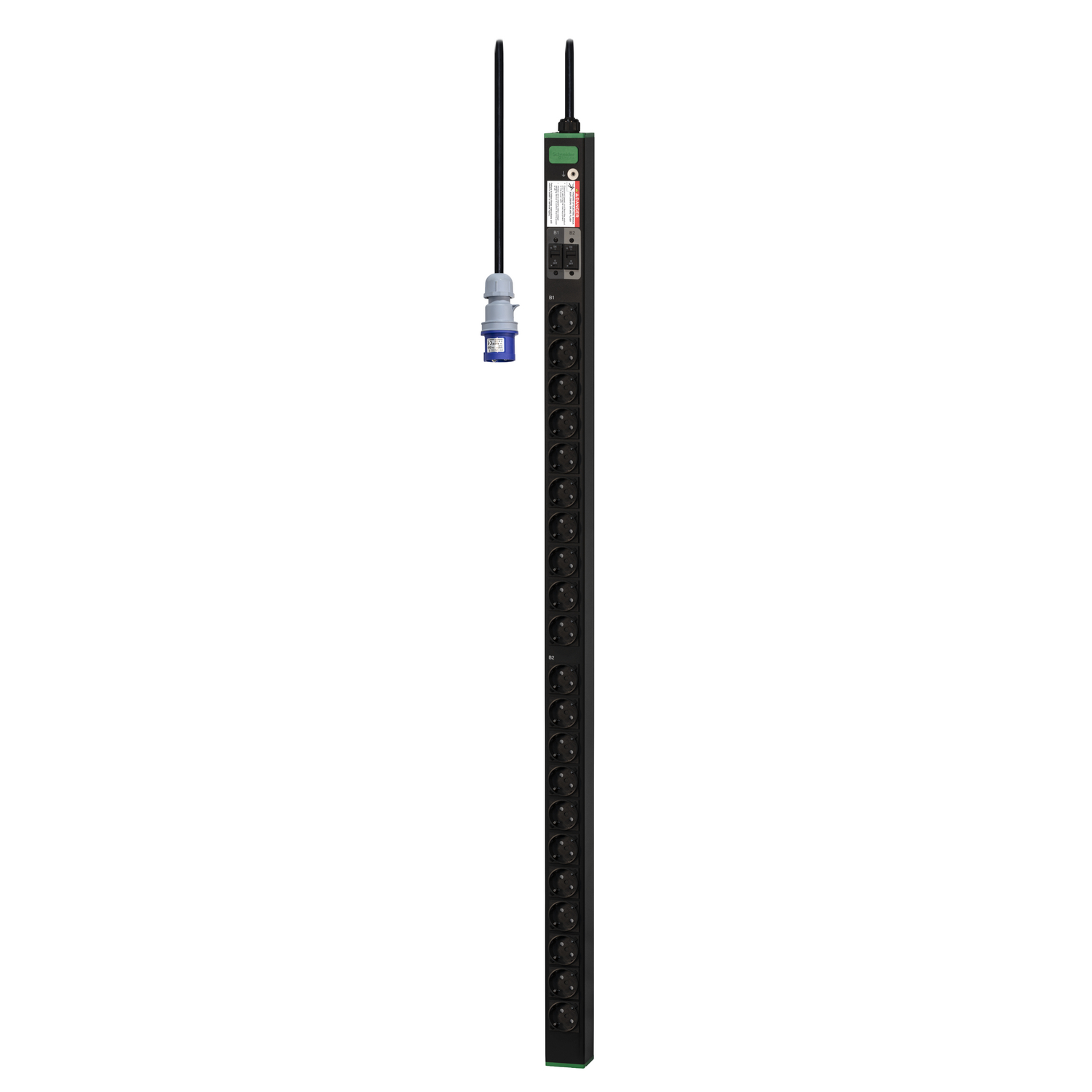 APC Easy Rack PDU Basic vertikal 1-phasig 7,4 kW 230 V 32 A 21 SCHUKO-Steckdosen IEC 60309 32 A 230 VAC L+N+PE