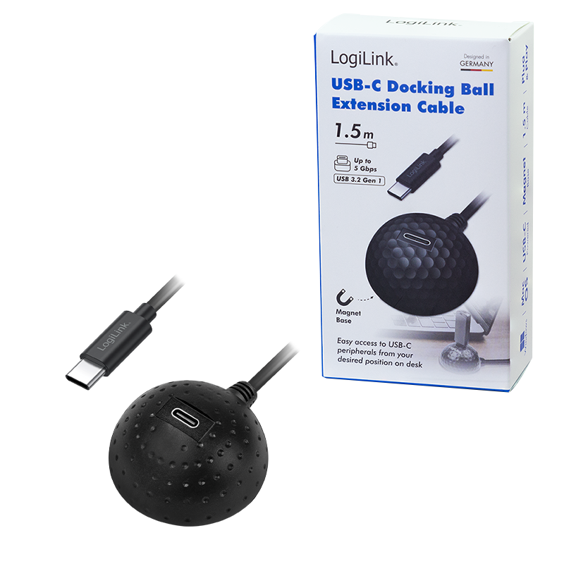Logilink USB 3.2 Gen1 Typ-C Kabel, USB-C/M > USB-C/F 1,5m