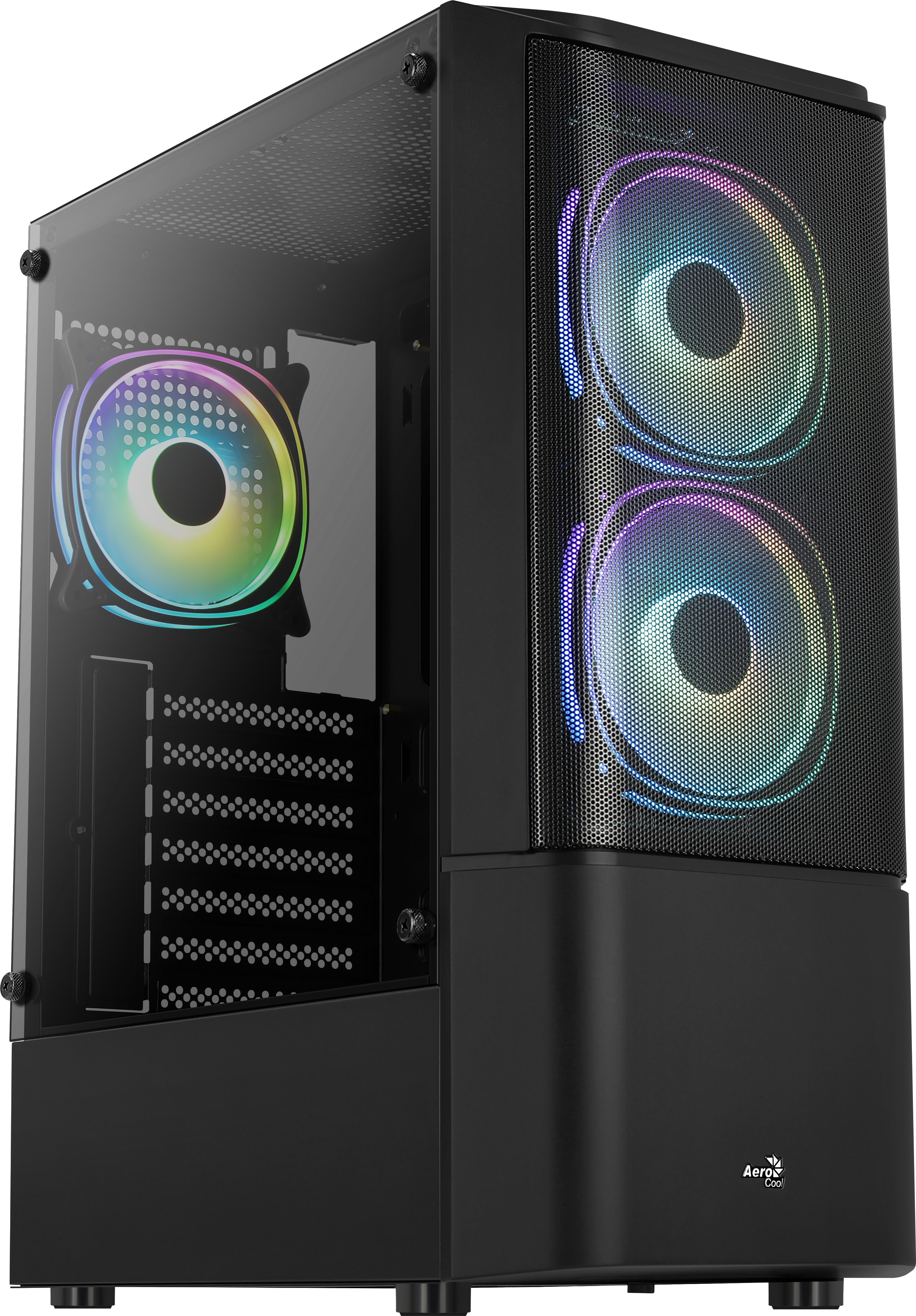 AeroCool Geh Midi Quantum Mesh v3 Black MicroATX/ATX/MiniITX