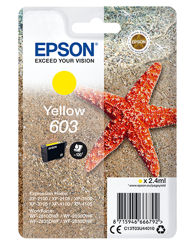 EPSON 1LB Singlepack Yellow 603 Ink w/s