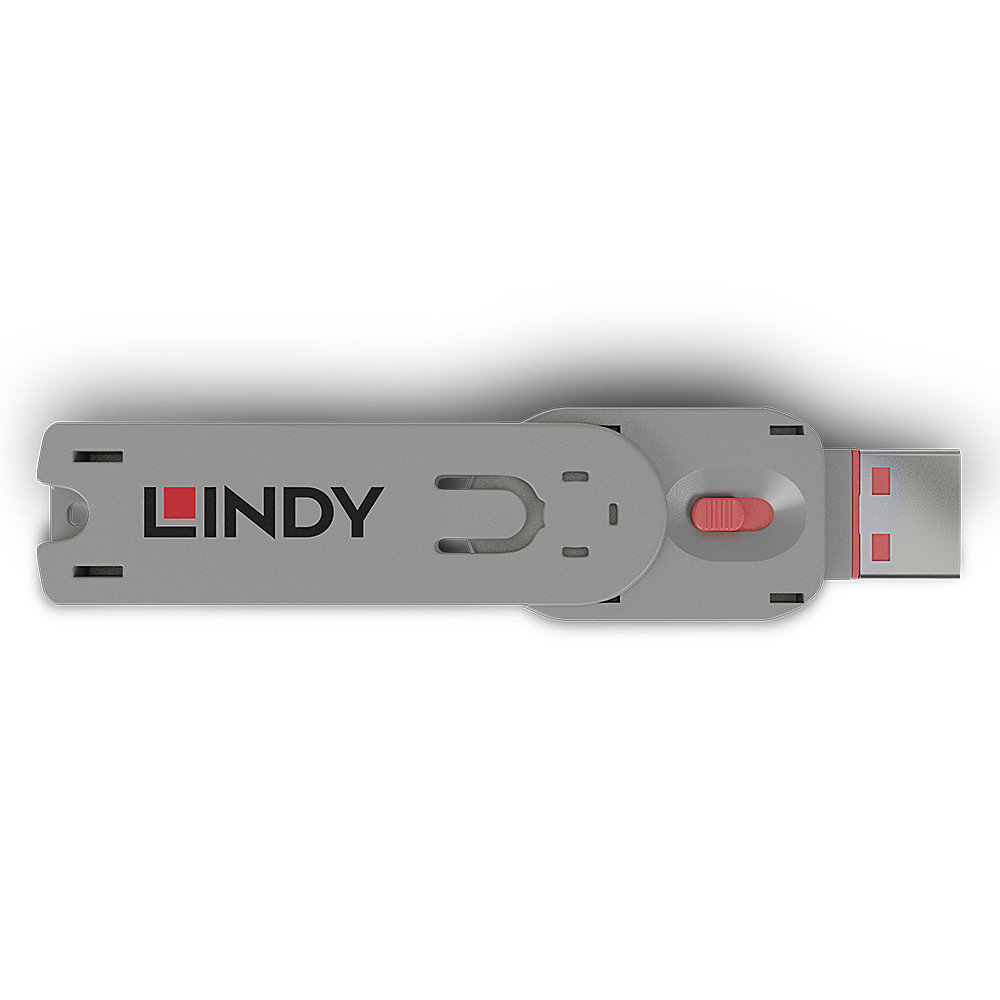 LINDY Schlüssel für USB Typ A Port Schloss pink