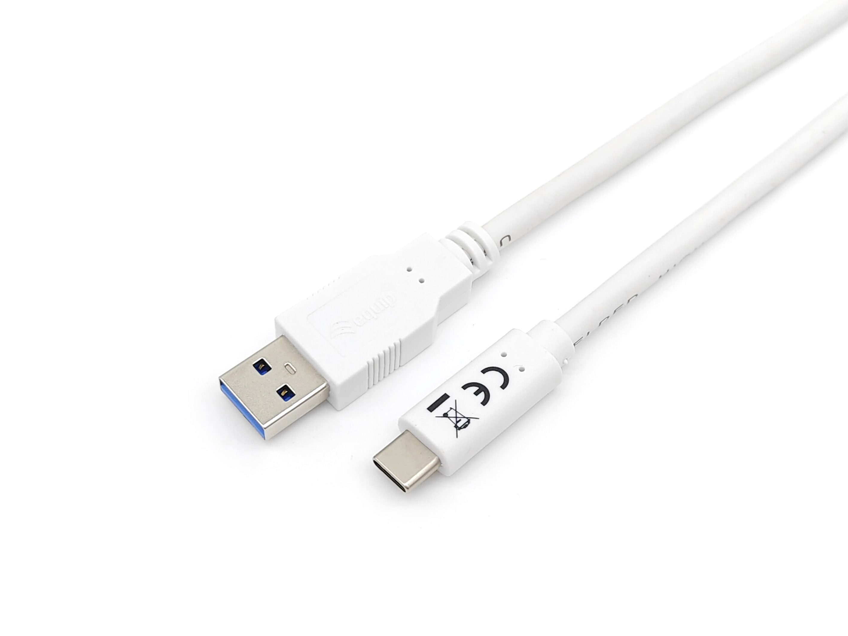 Equip Kabel USB-A3.2->C Gen1 3A St/St 2.00m weiß