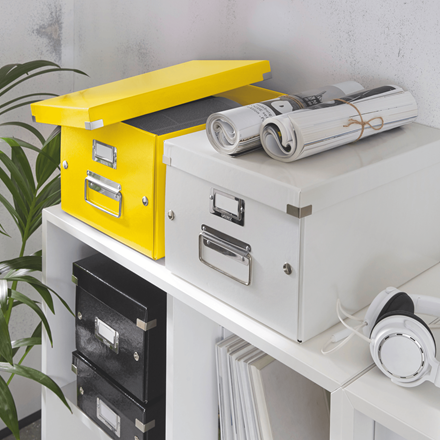 LEITZ Click & Store Aufbewahrungsbox 16,7 l gelb 28,1 x 36,9 x 20,0 cm, 1 St.