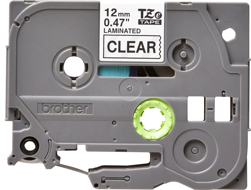TZE-131 LAMINATED TAPE 12MM 8M BLACK ON CLEAR