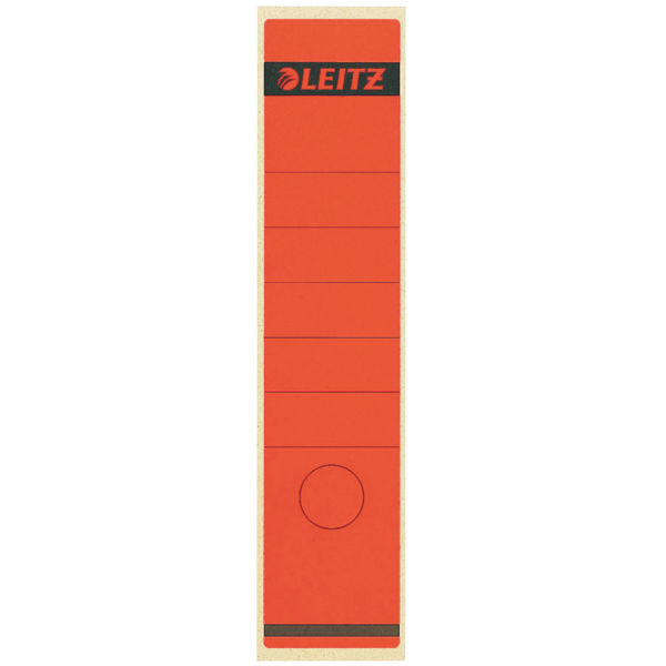 LEITZ Ordneretiketten 1640 rot für 8,0 cm Rückenbreite, 10 St.