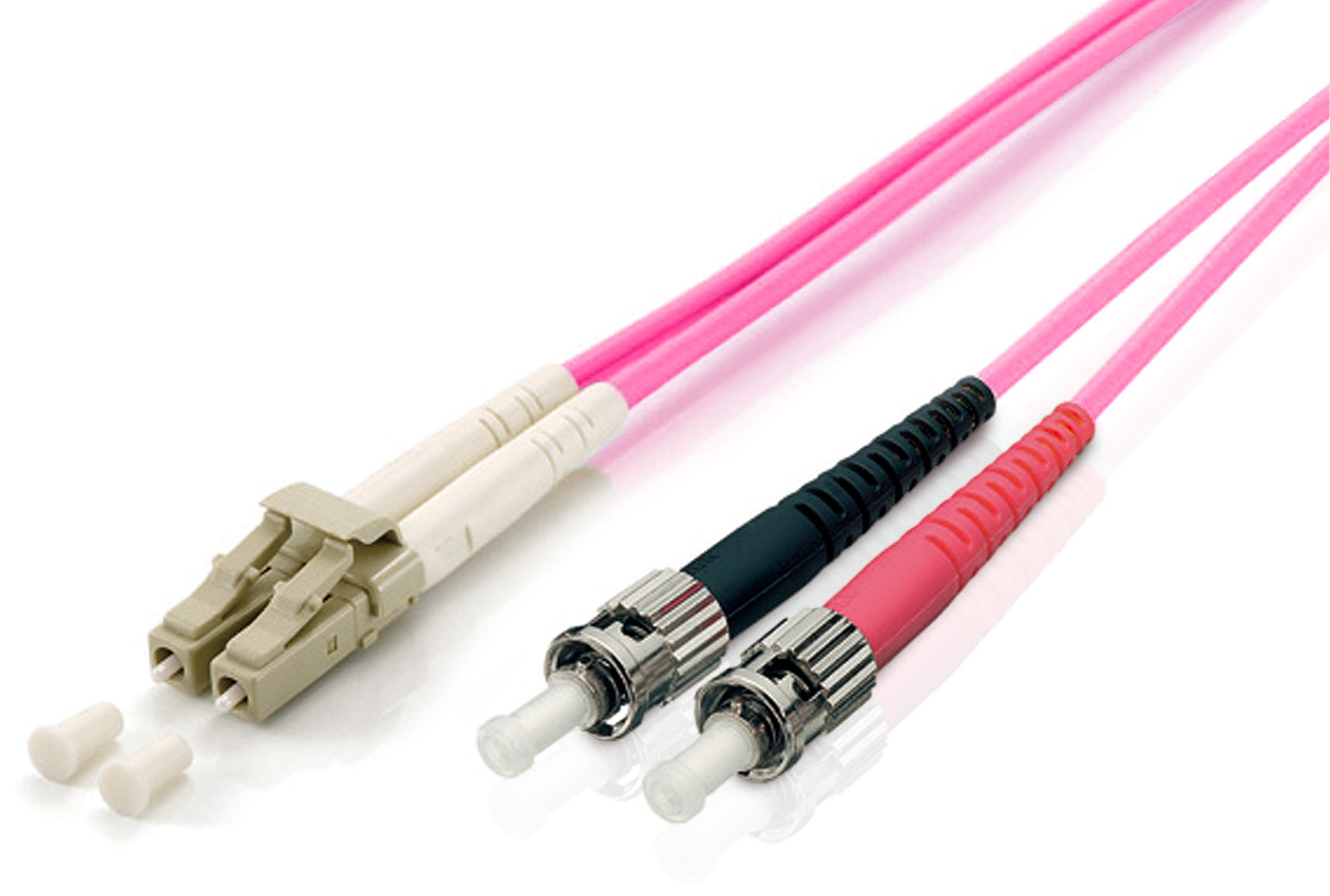Equip Patchkabel LC->ST 0.50m Multimode Duplex OM4 violett Polybeutel