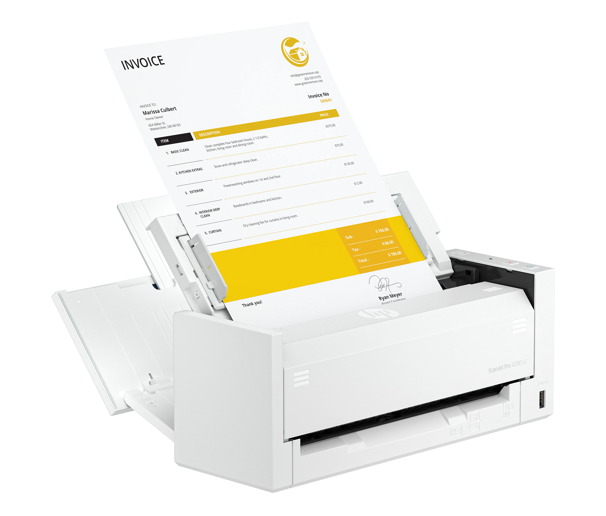 HP SCANJET PRO 4200 S1 DUPLEX USB 3.0 MAX. 40 S./80B
