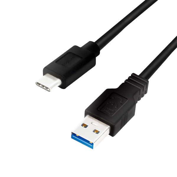 Kabel LogiLink USB 3.2 Kabel A-Stecker-C-Stecker schwarz 2 m CU0170
