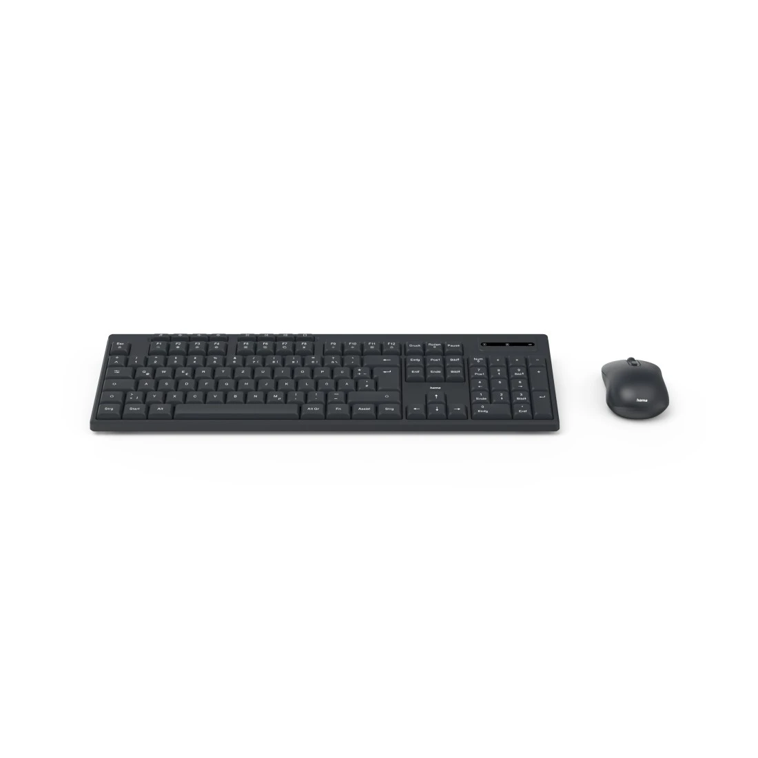 hama WKM-200 Tastatur-Maus-Set kabellos schwarz