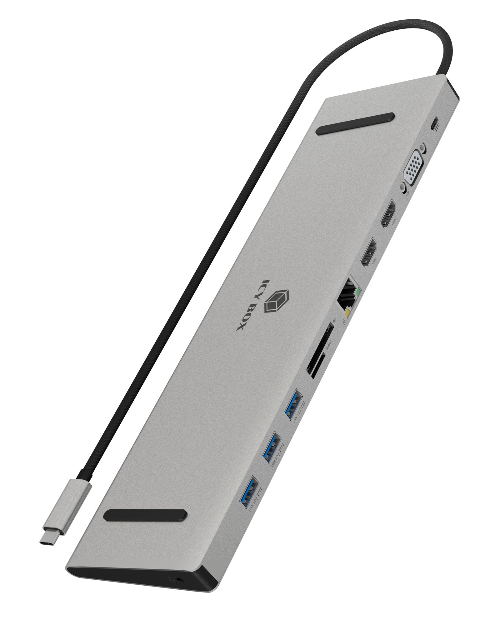 Dockingstation IcyBox USB-C -> HDMI/VGA/USB-A/USB-C/3,5mm