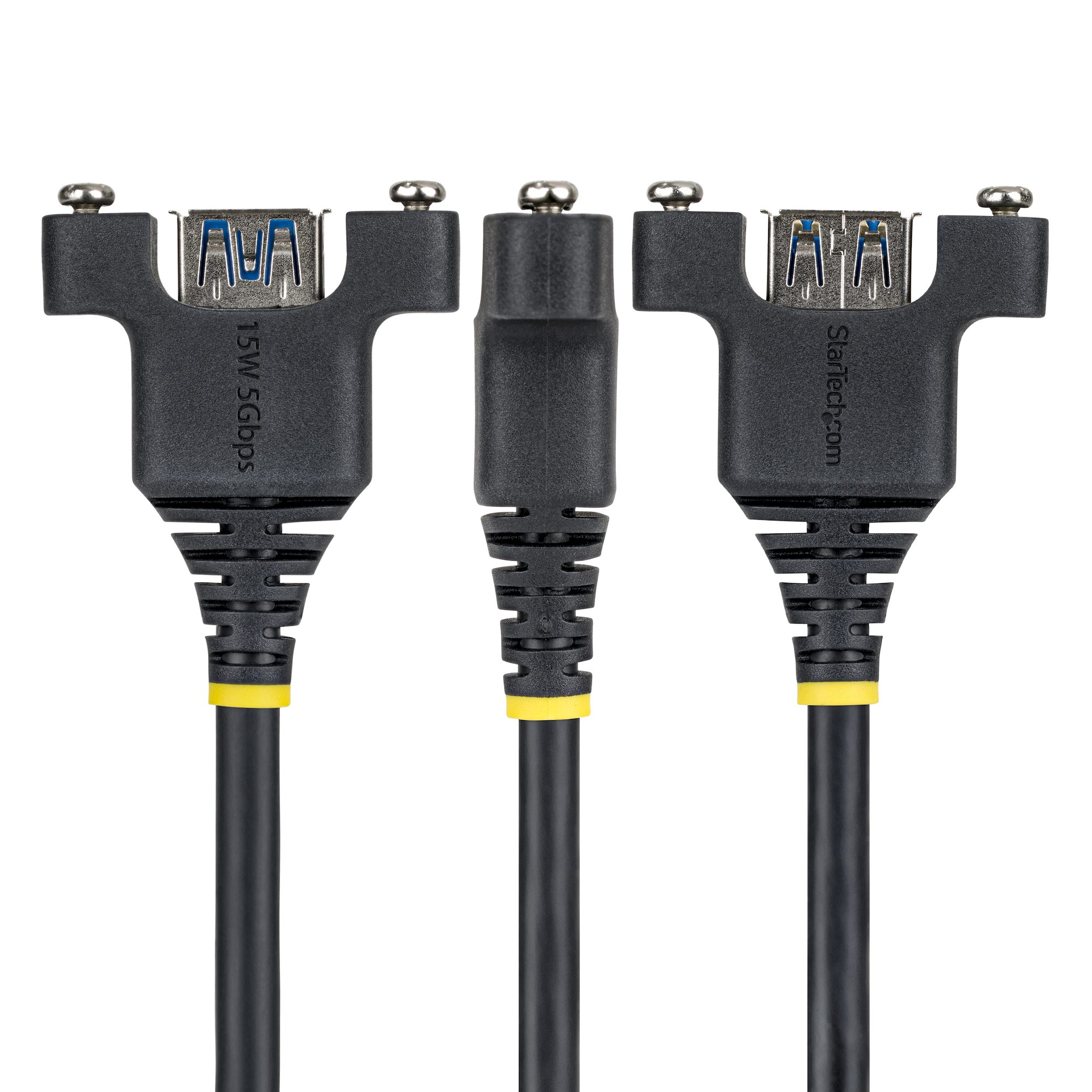 2M USB 3.0 TYPE A F-M PANEL F TO M PANEL BLACK CABLE