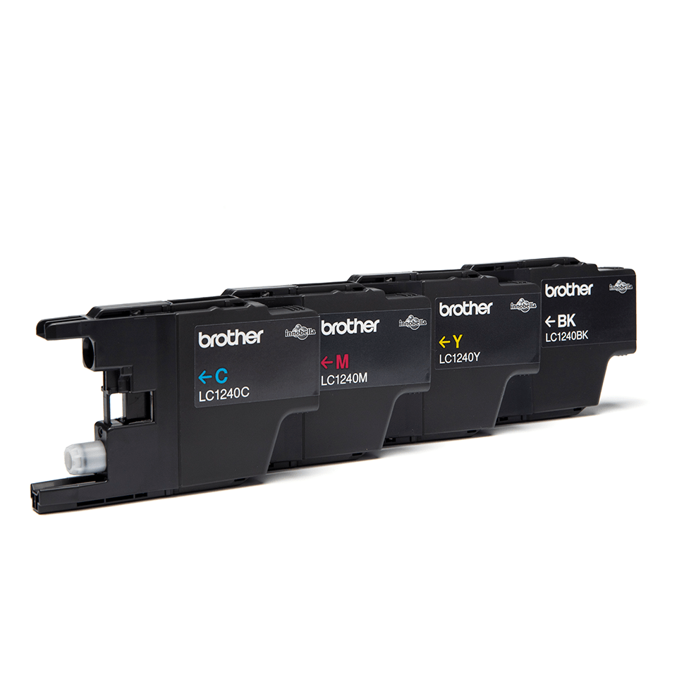 brother LC-1240BK/C/M/Y schwarz, cyan, magenta, gelb Druckerpatronen, 4er-Set