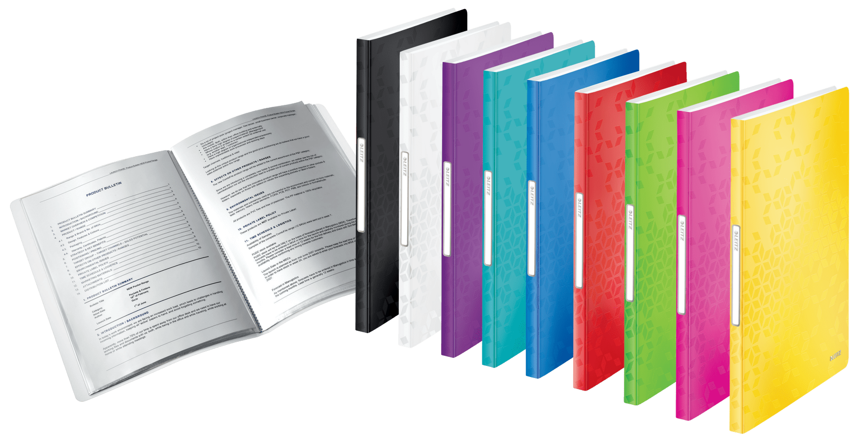 LEITZ WOW Sichtbuch DIN A4, 40 Hüllen rot, 1 St.