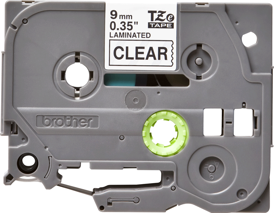 TZE-121 LAMINATED TAPE 9MM 8M BLACK ON CLEAR