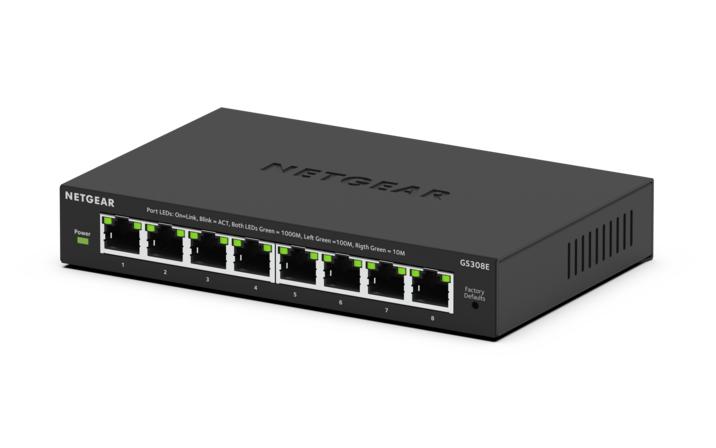 NETGEAR Switch 8-port 10/100/1000 GS308E-400EUS