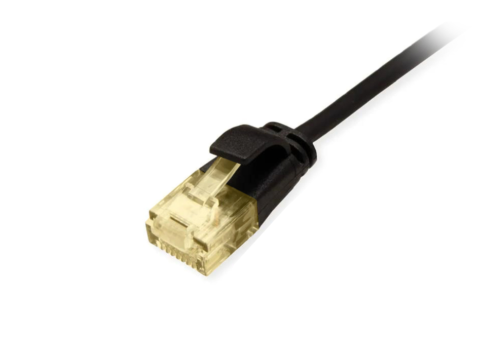 Equip Patchkabel Cat6A SlimFlex U/UTP 0.15m schw.LSZH 2xRJ45 Polybeutel
