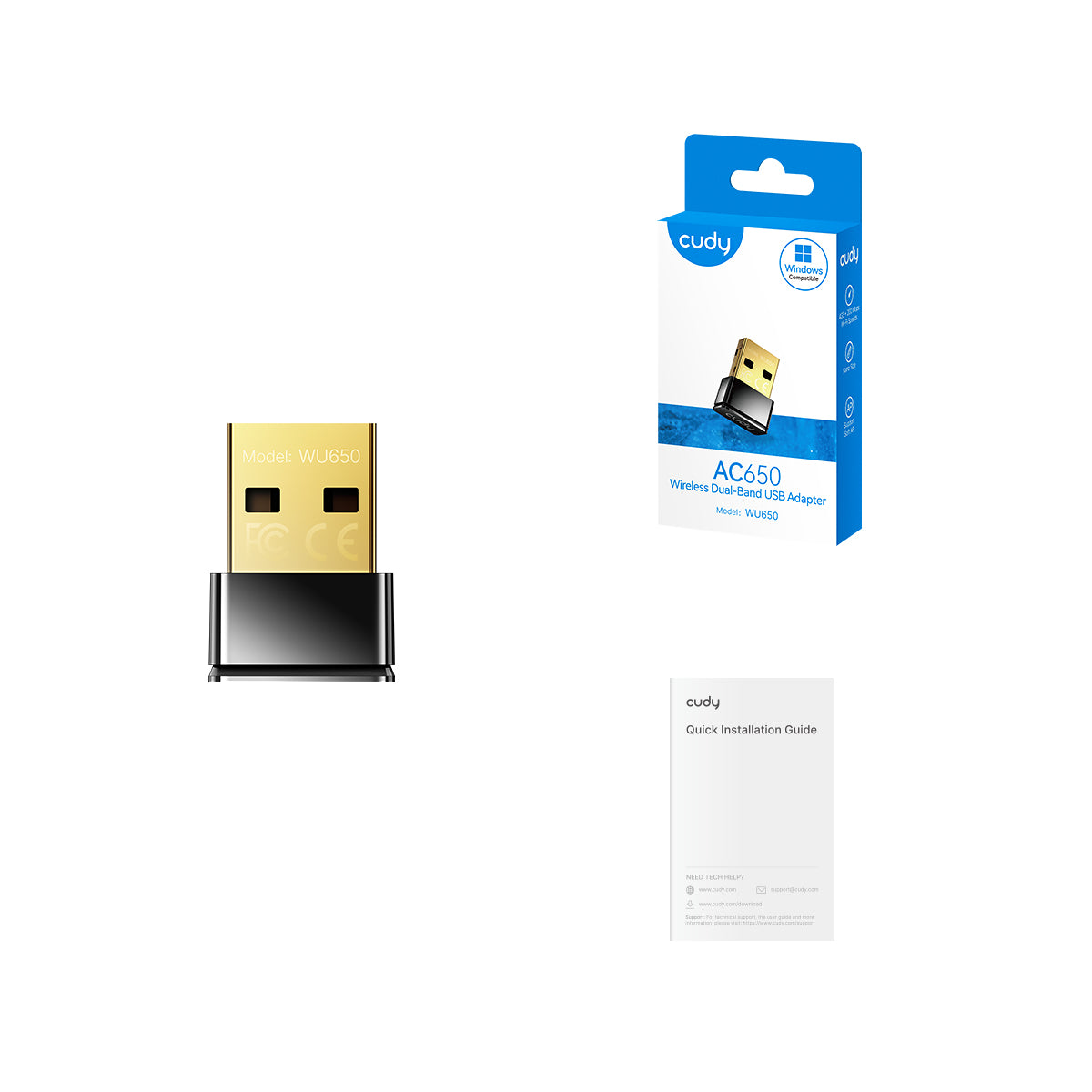 Cudy WU650 Wi-Fi Nano USB Adapter