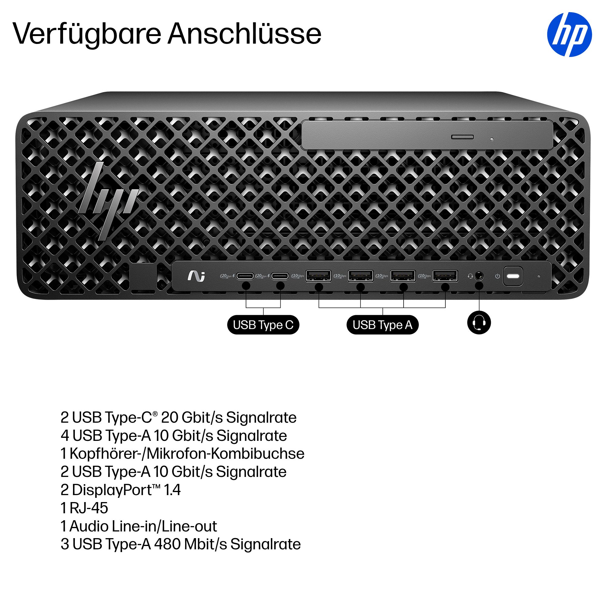 HP Z2 SFF G1i Intel Core Ultra 9 285K 64GB 1TB/SSD NVIDIA RTX PRO 4000 24GB W11P 1J Gar (DE)