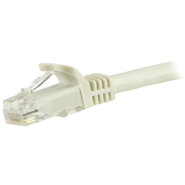 1.5 M CAT6 CABLE - WHITE SNAGLESS - 24 AWG COPPER WIRE