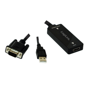 Logilink Konverter VGA m. Audio zu HDMI konform m.High Spee