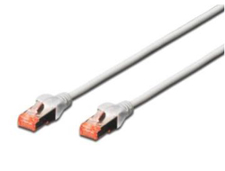DIGITUS Patchkabel Cat6 S/FTP 2xRJ45 1.5m grau Hebelschutz