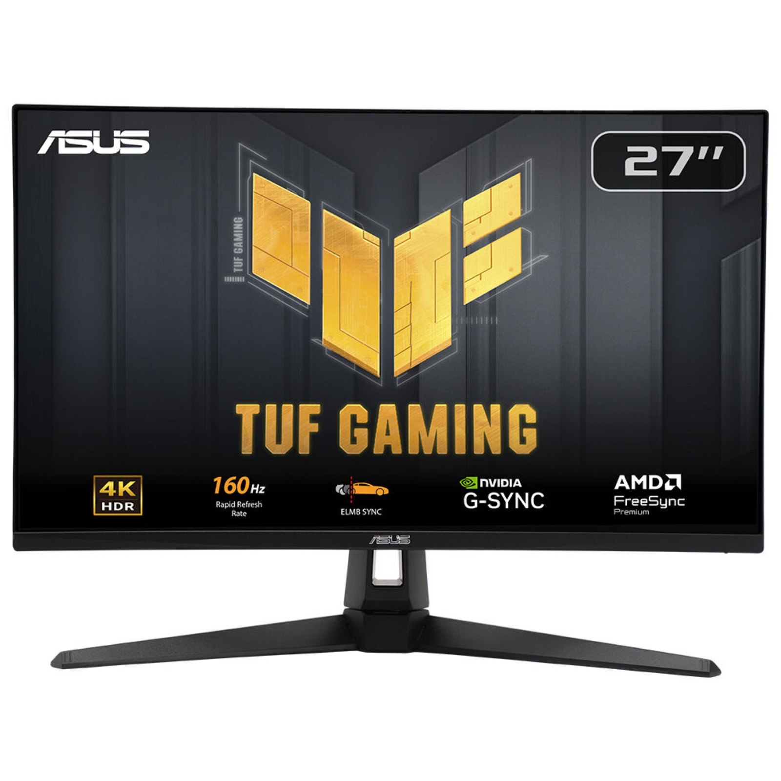 ASUS TUF Gaming VG27UQ1A 68,58cm 27Zoll Fast IPS WLED UHD 16:9 160Hz 300cd/m2 1ms 2xHDMI DP 2x2W Speakers Black