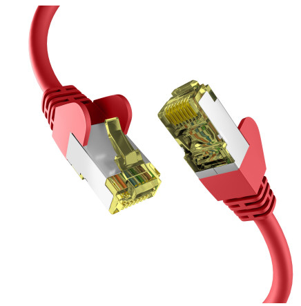 EFB Netzwerkkabel CAT6a S/FTP PIMF 10 Gigabit Ethernet Kupfer 25m rot