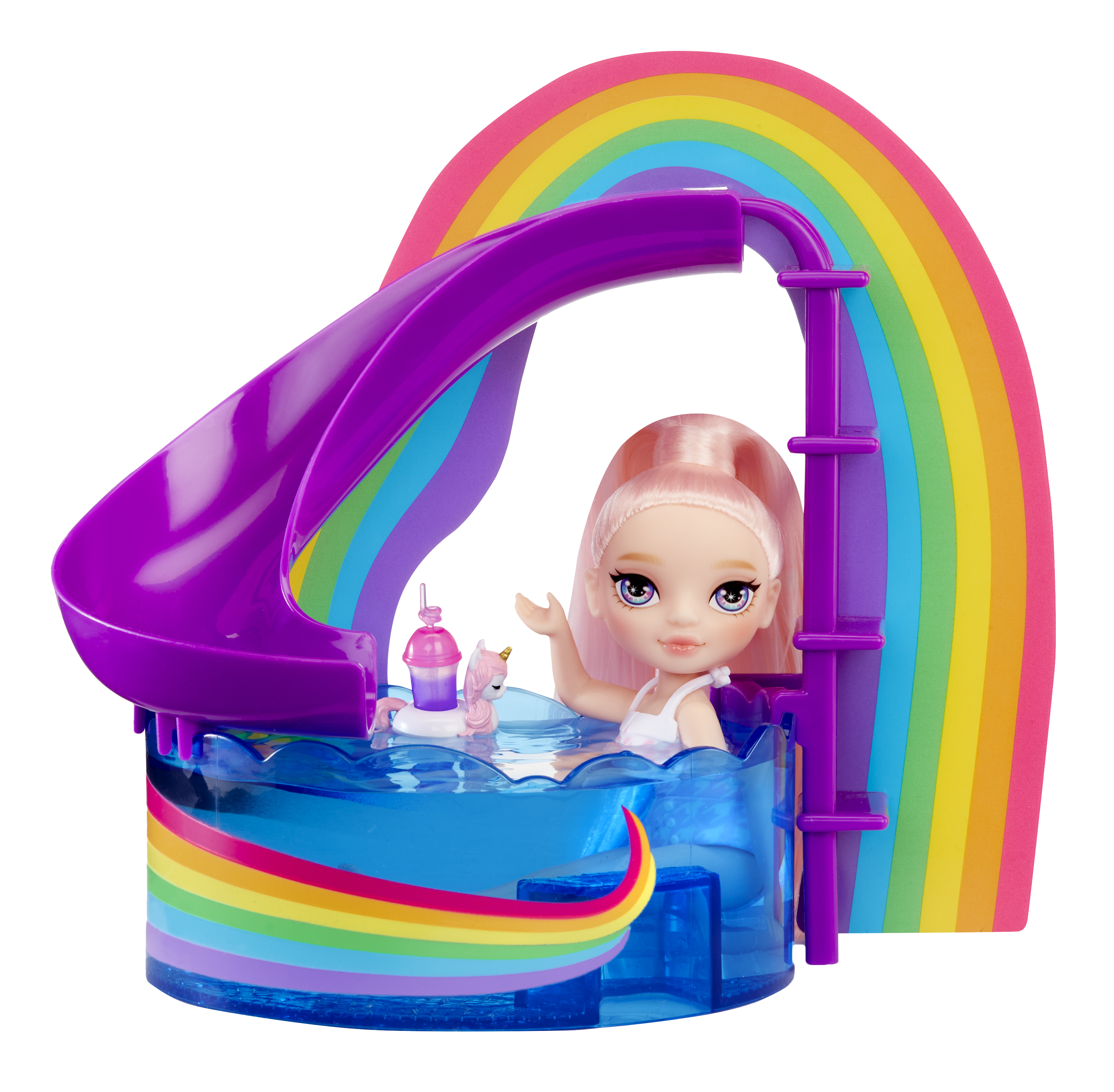 Rainbow High Little - Pool Day with Blush Spielset, Spielfigur