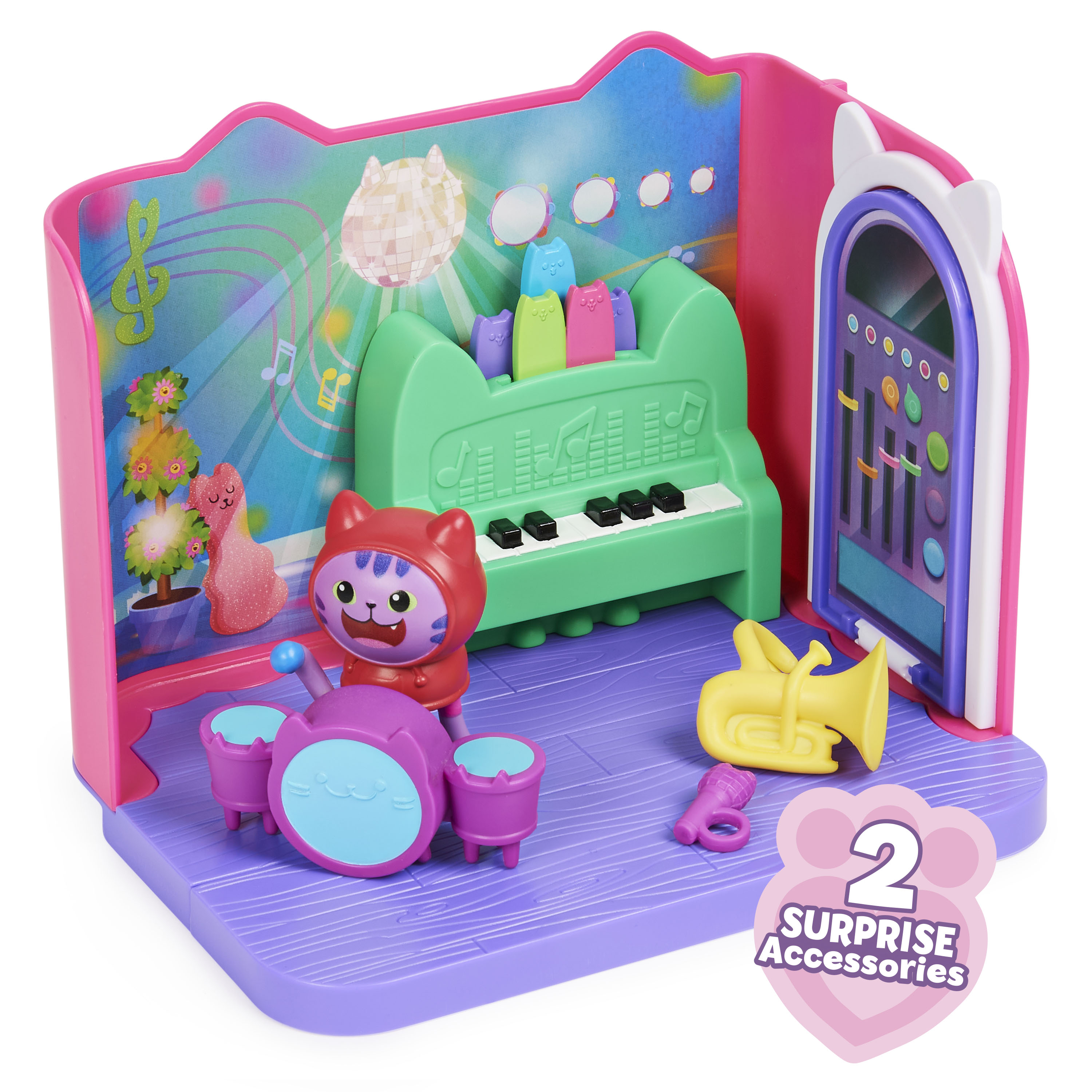 Gabby''s Dollhouse Deluxe Room – Groovy Music Room, Kulisse