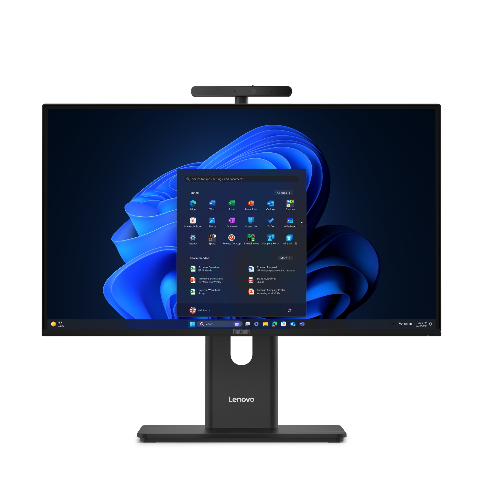 LENOVO ThinkCentre M90a G6 Intel Core Ultra 5 235 60,45cm 23,8Zoll FHD 32GB 512GB SSD W11P TopSeller