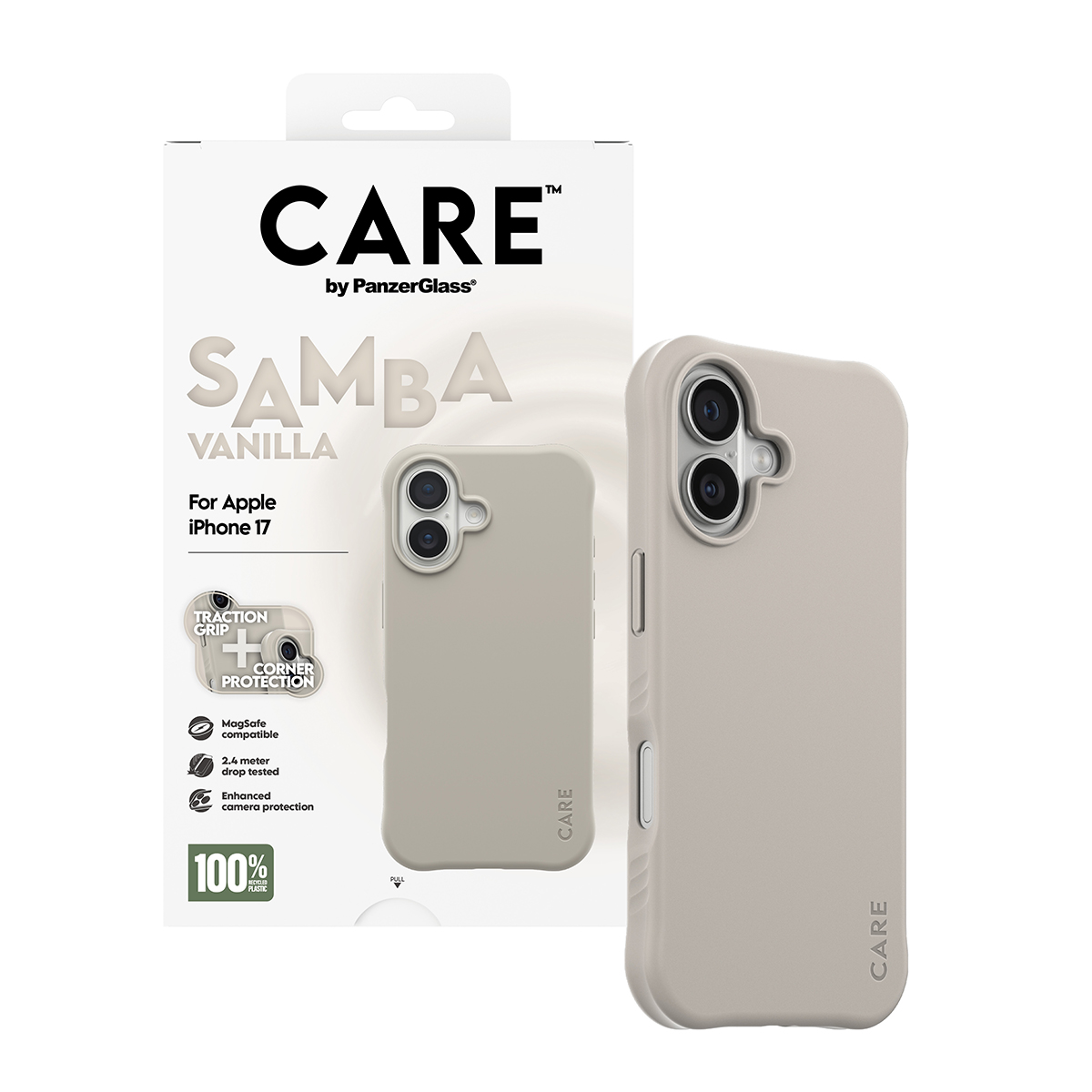 CARE BY FASHIONABLE CASE SAMBA VANILLA W. MAGSAFE IPHONE 17