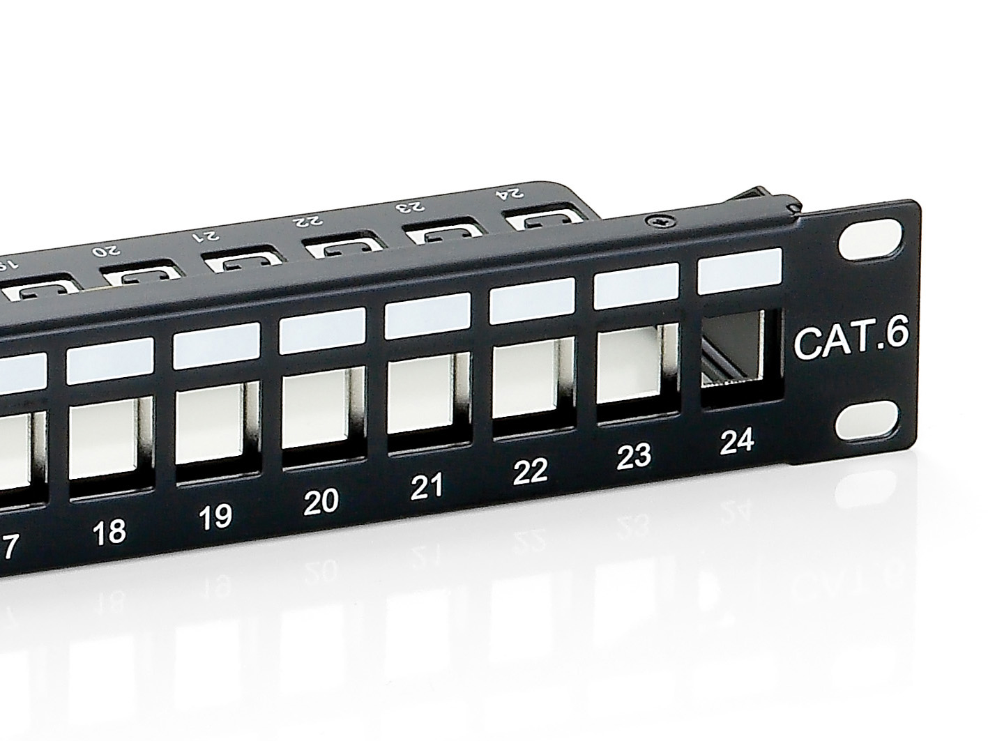 Equip 19 Patchpanel 24xKeystones FTP 1U LSA/110 RAL9005