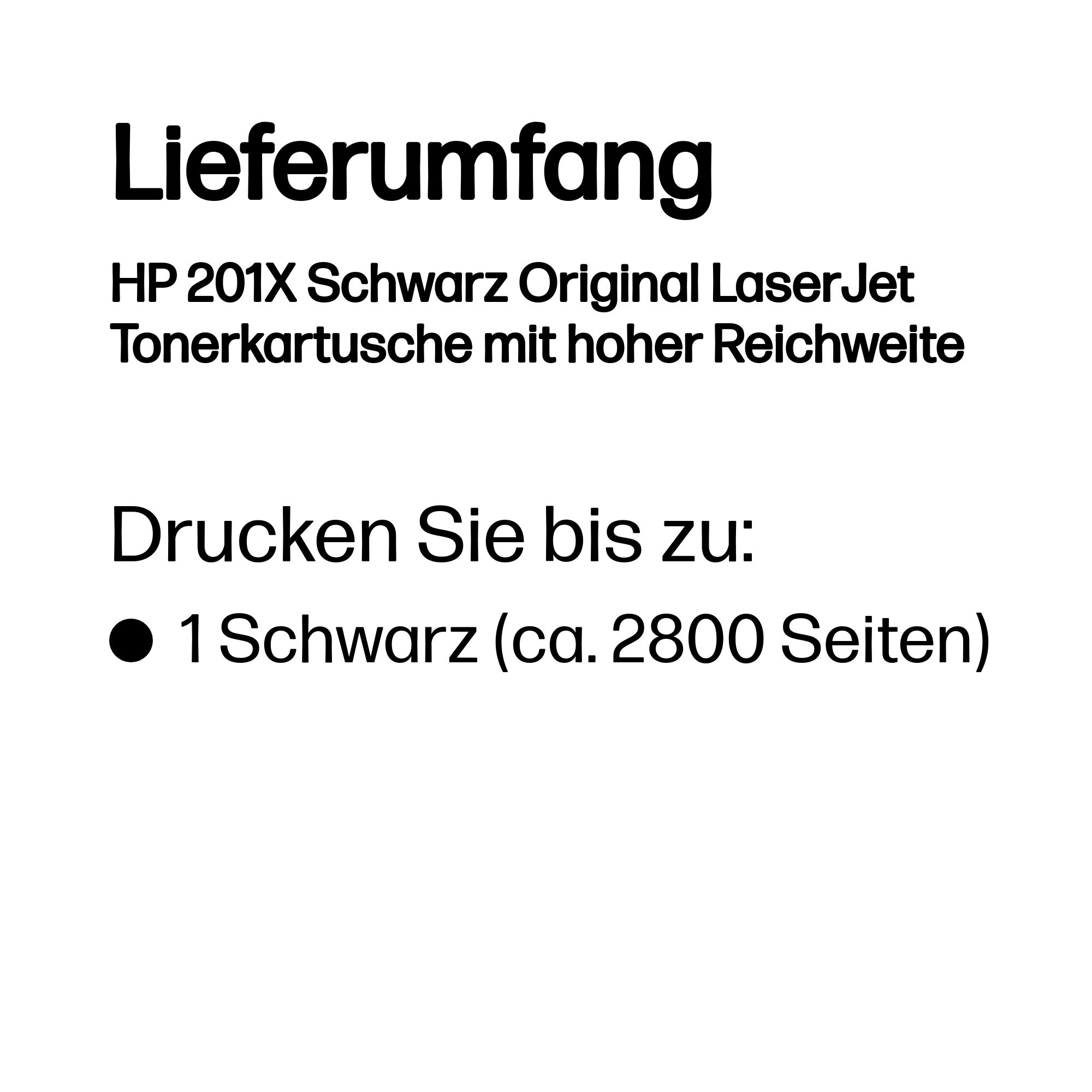 HP 201X Schwarz LaserJet Tonerpatrone