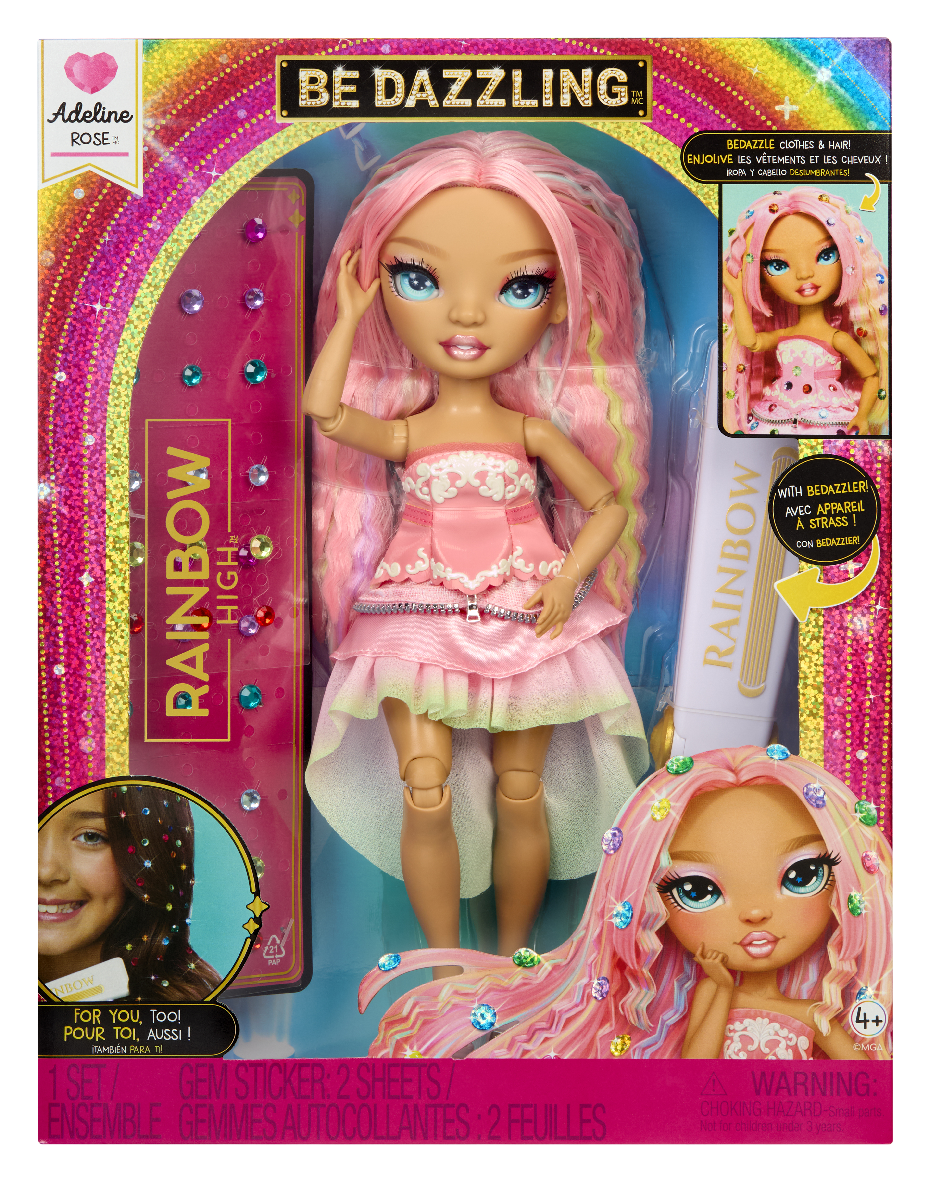 Rainbow High Be Dazzling Fashion Dolls - Adeline Rose, Puppe