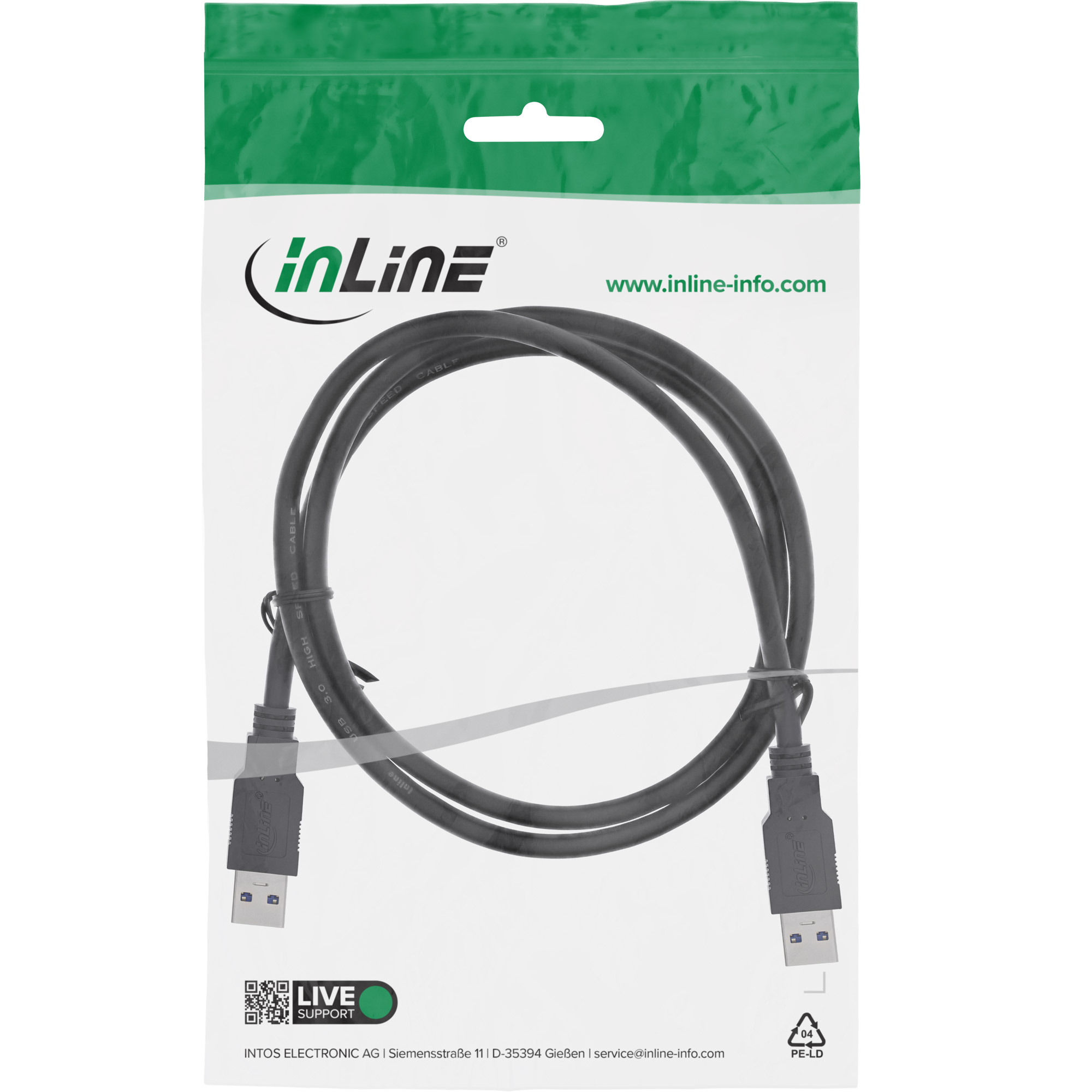 LINDY TosLink Budget opt. SPDIF 0.5m Plastic fibre