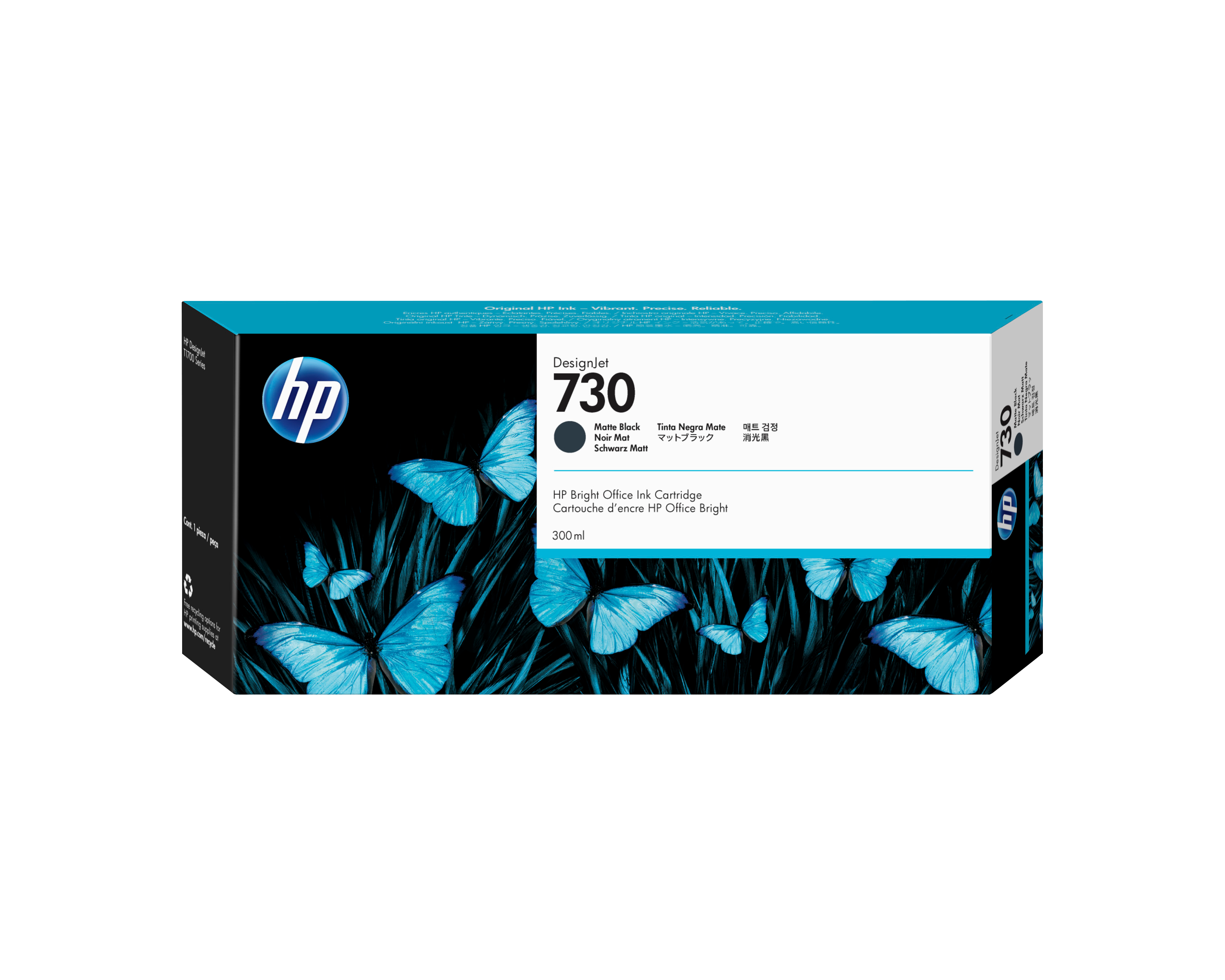 HP 730 300 ml Tinte Matt Schwarz
