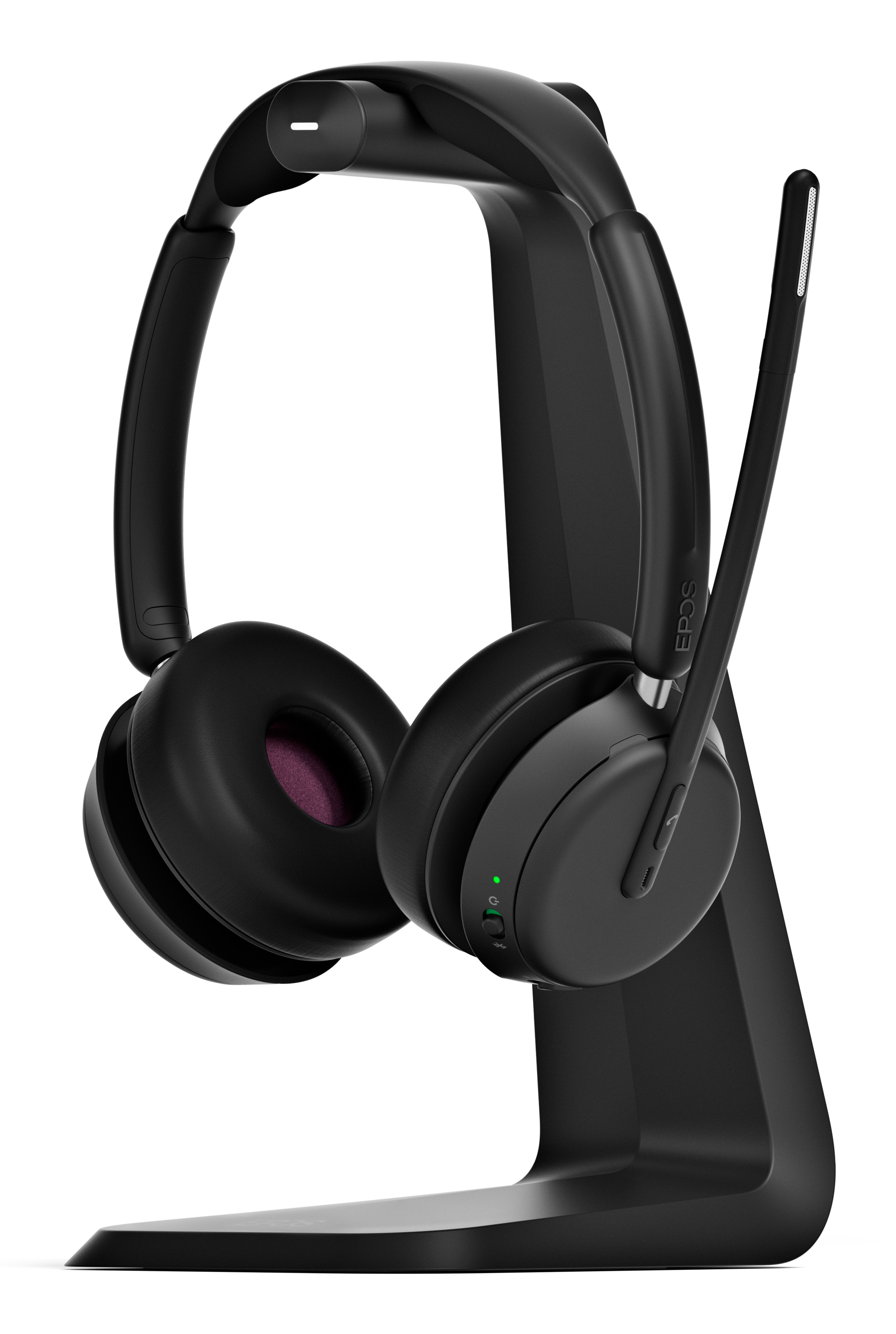 EPOS IMPACT 1061 Stereo Bluetooth Headset inkl. USB-A Dongle kontaktlose Ladestation Charging Stand